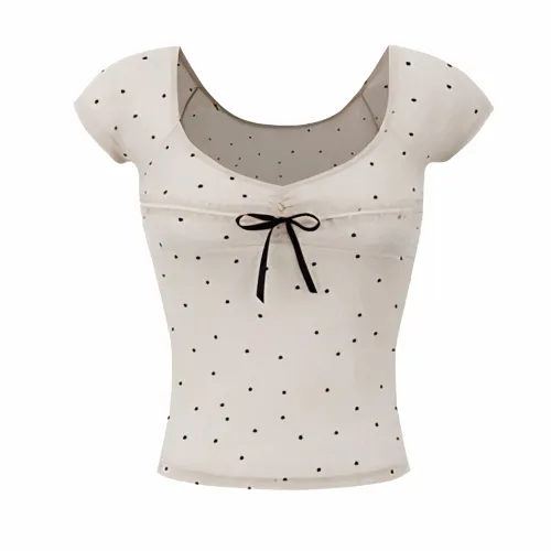 (당일⚡️2color) 레이스 리본 소프트 반팔