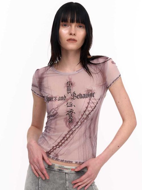 GUNS AND ROSES MESH TOP (SKIN)