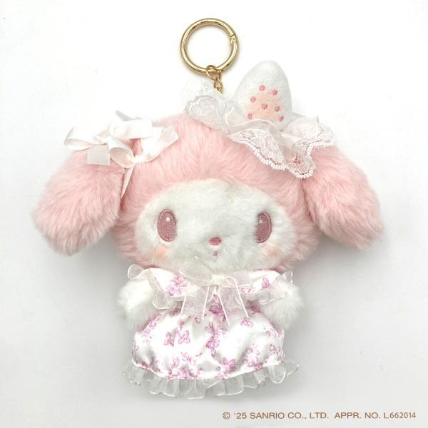 산리오 마이멜로디 흰딸기 티타임 시리즈 마스코트 파우치