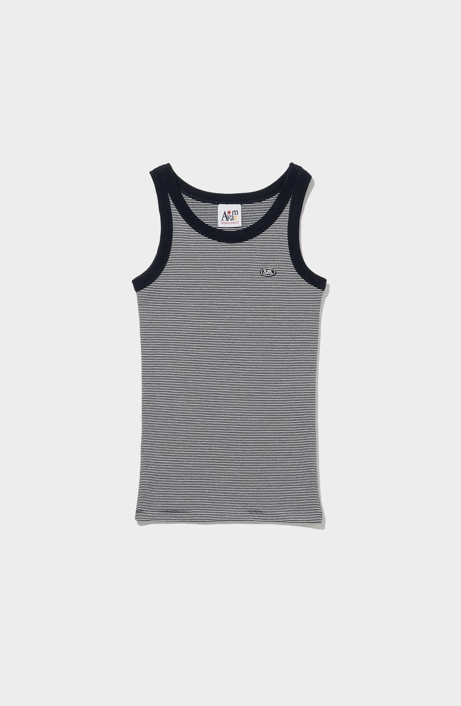 Cotton Stripe Tank Top NAVY