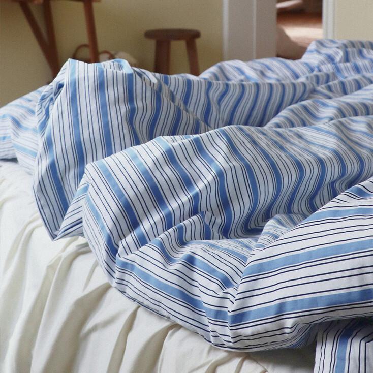 파리 블루 차렵이불 - Q (200X230)