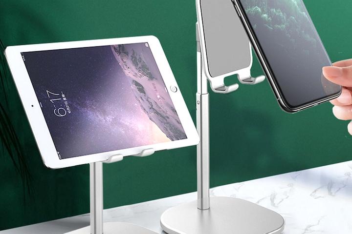 높이조절 스탠딩 휴대폰 거치대 태블릿 거치대