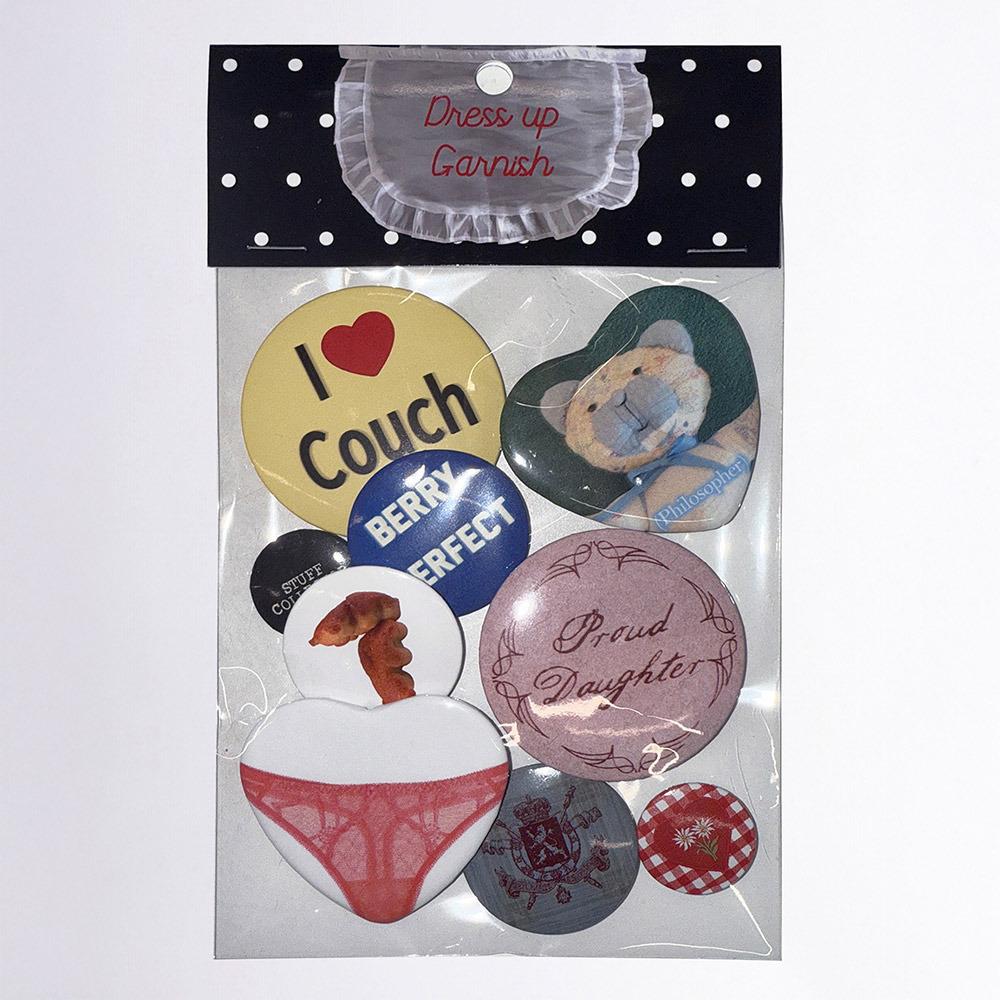 Tin Brooch Set Multi