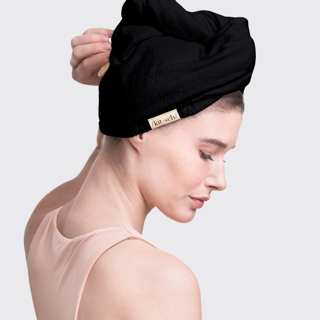 Eco-Friendly Hair Towel - Black - NC / OS