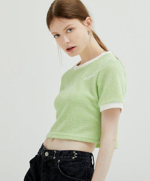 ATCK TERRY CROP TOP : ATCK 테리 크롭티 그린