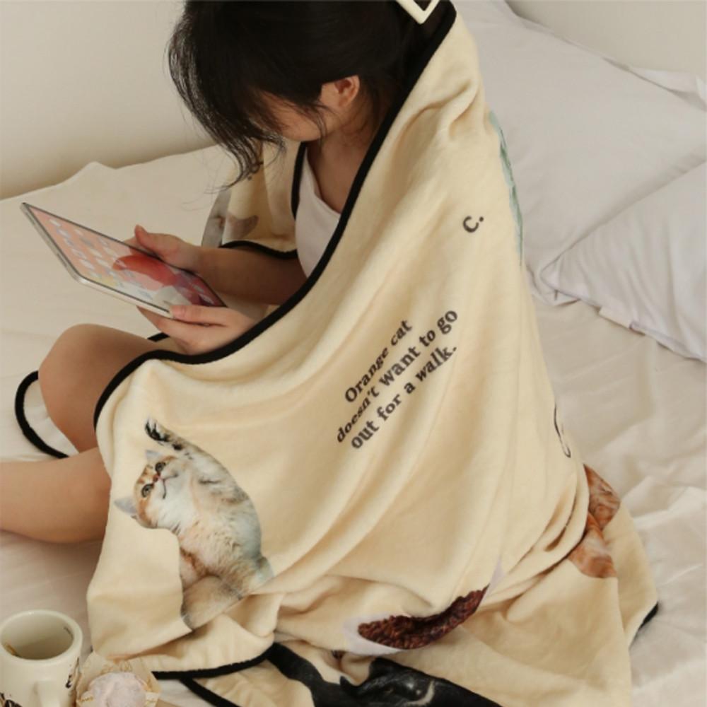 셀렉티드커스텀 Meow Blanket 고양이 담요 무릎담요 블랭킷