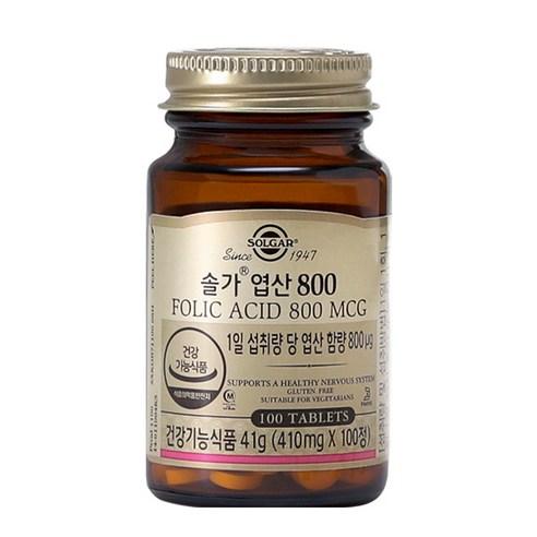 솔가 엽산 800, 100정, 1개 - 비타민/영양제 | 쿠팡