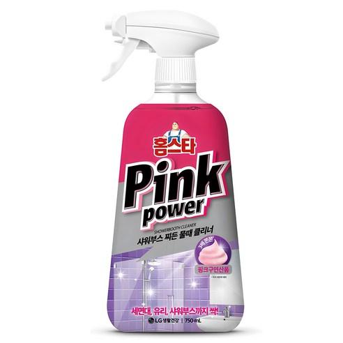 홈스타 핑크파워 샤워부스 찌든 물때 클리너, 750ml, 1개 - 욕실세정제 | 쿠팡