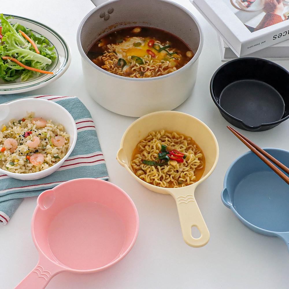 손잡이 먹방 앞접시 캠핑 서브 접시 5color