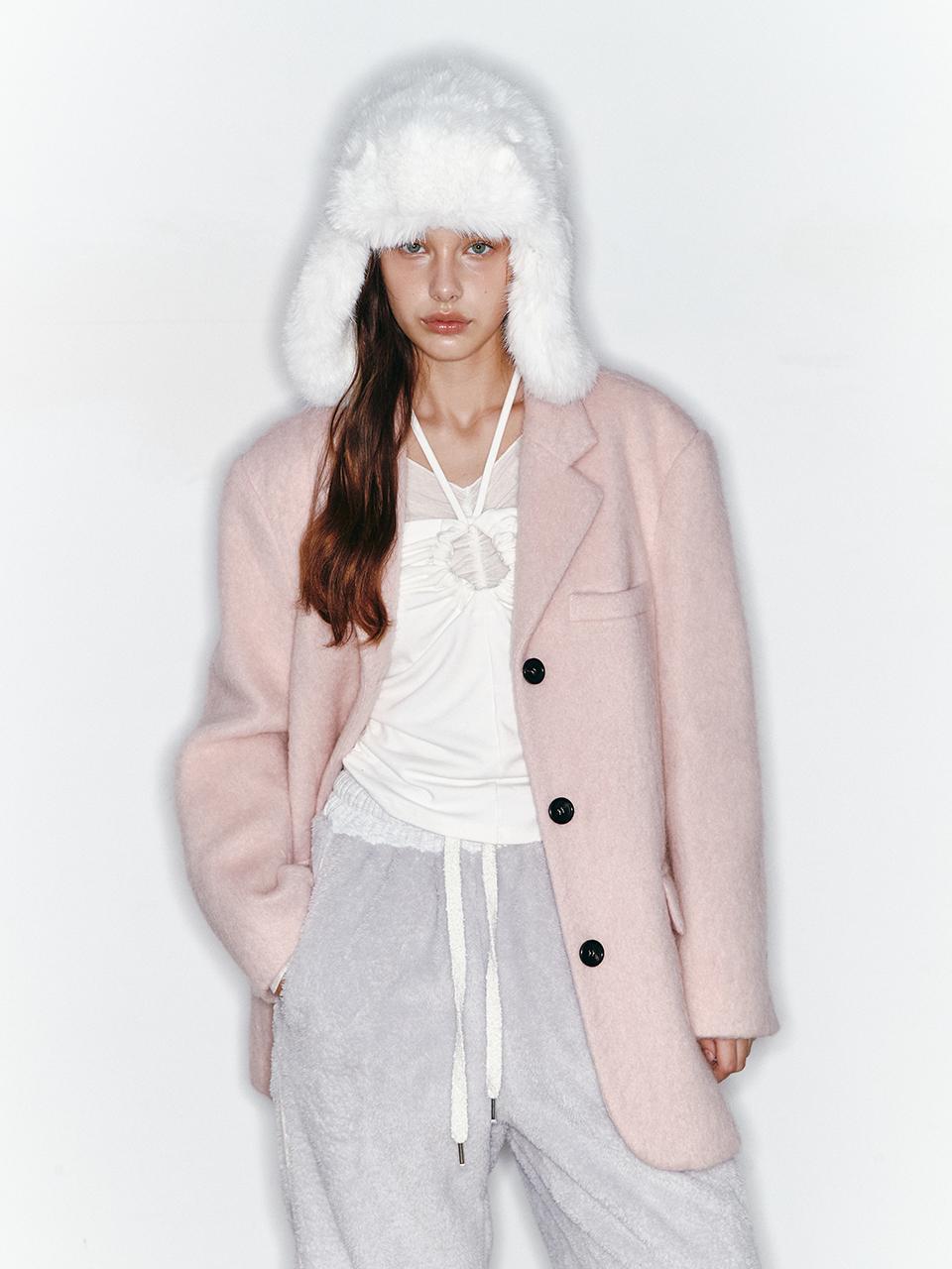 (1월 15일 이후 주문건 / 2월 15일 배송) ( MOHAIR WOOL JK (PINK)