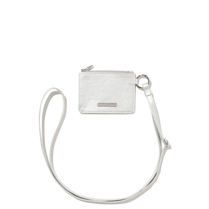 Keyring Card Wallet Silver