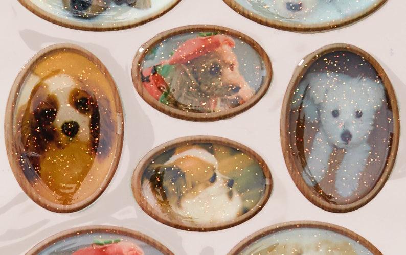 Cat and Dog Jelly Seal Stickers - Dogs