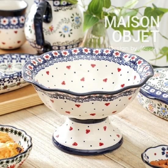 프라카 폴란드풍 도자기 스텐드볼 22cm - 한샘몰