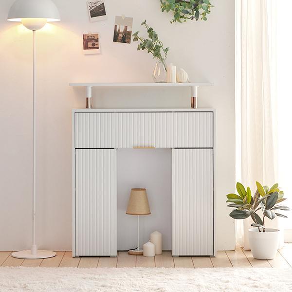 레브 벽난로 템바 800 콘솔 사각 LED 장식장