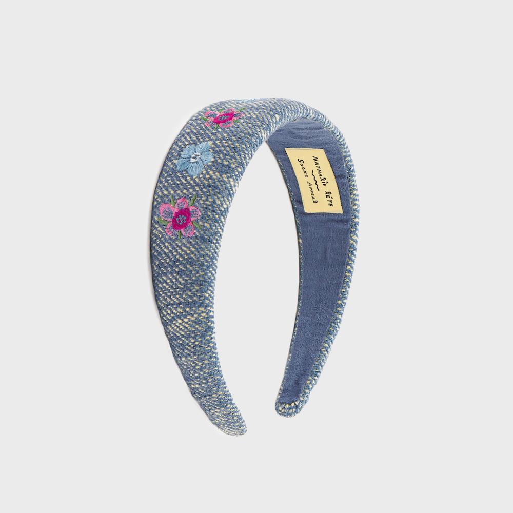 NAT hair band flower blue