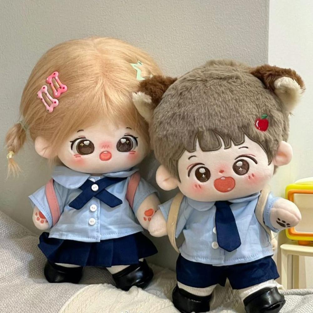 20cm 인형옷 블루 썸머 교복 세트 아이돌 솜 인형 옷