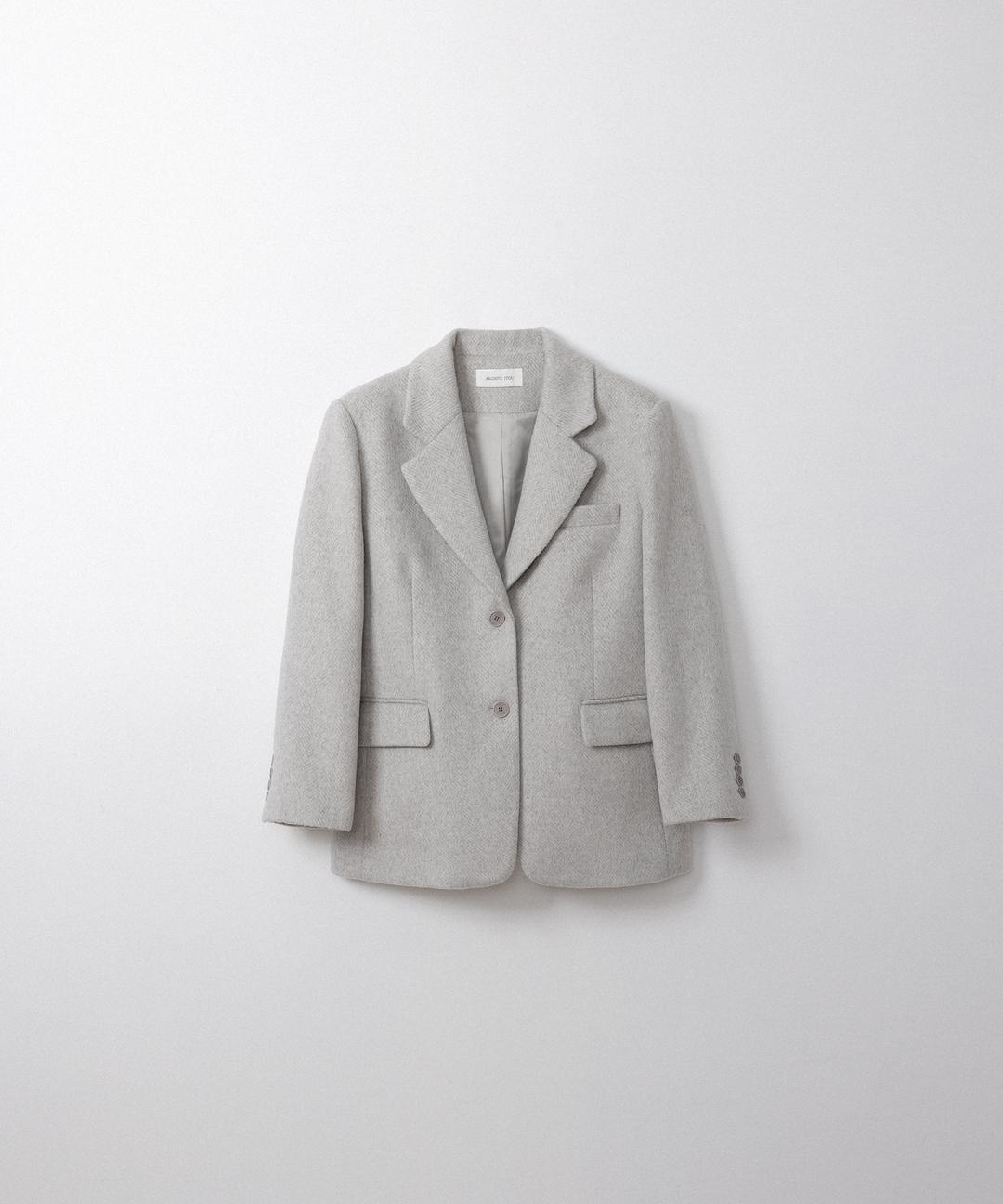 레브 울 자켓 (light gray)