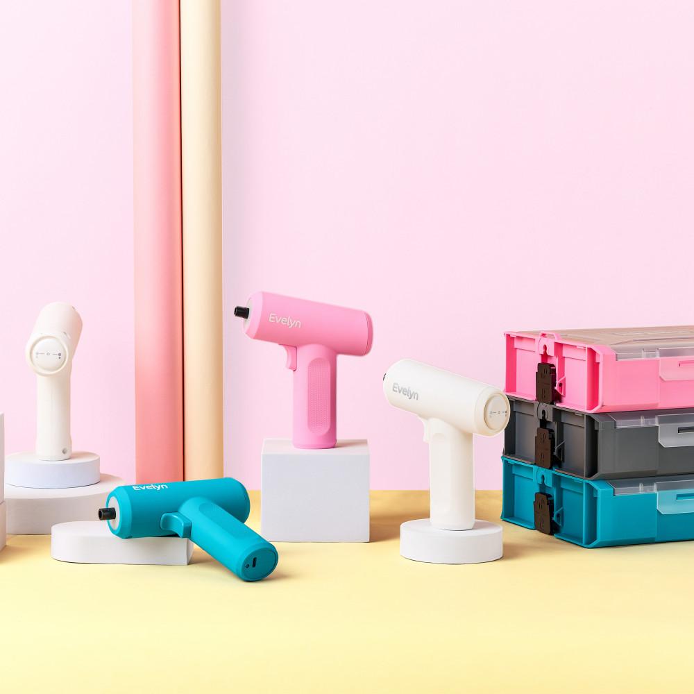 이블린 미니 전동드라이버 3.7V 가정용 전동공구 세트 소형 무선 충전드릴