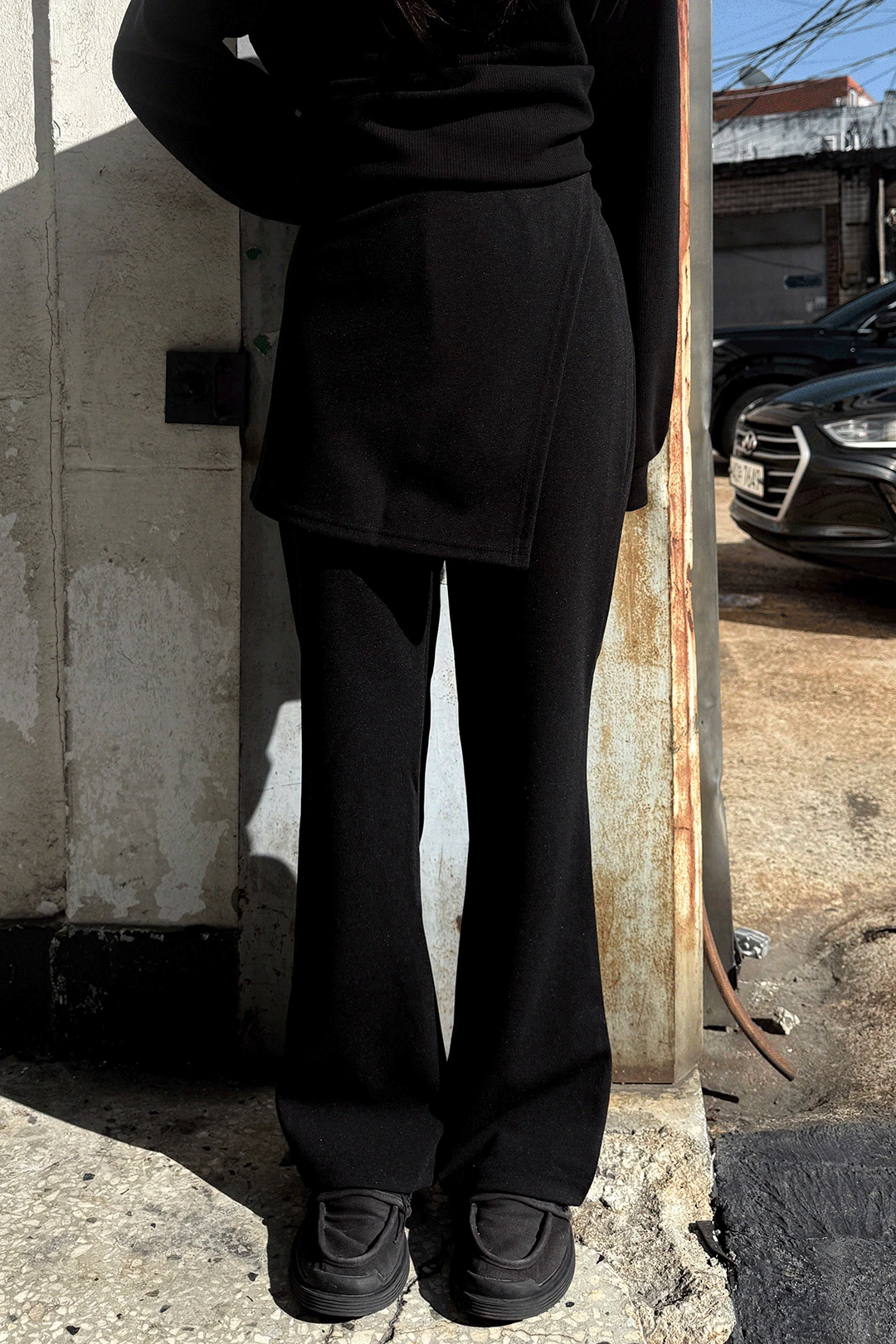 SOFT OVER SKIRT PANTS