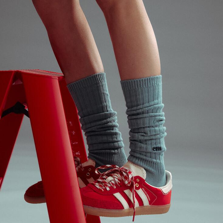Blue Lily Socks