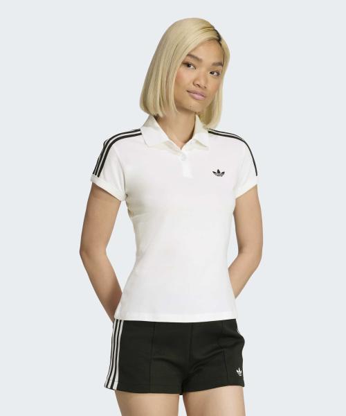 3-스트라이프 폴로 - 화이트:블랙 / KD3697