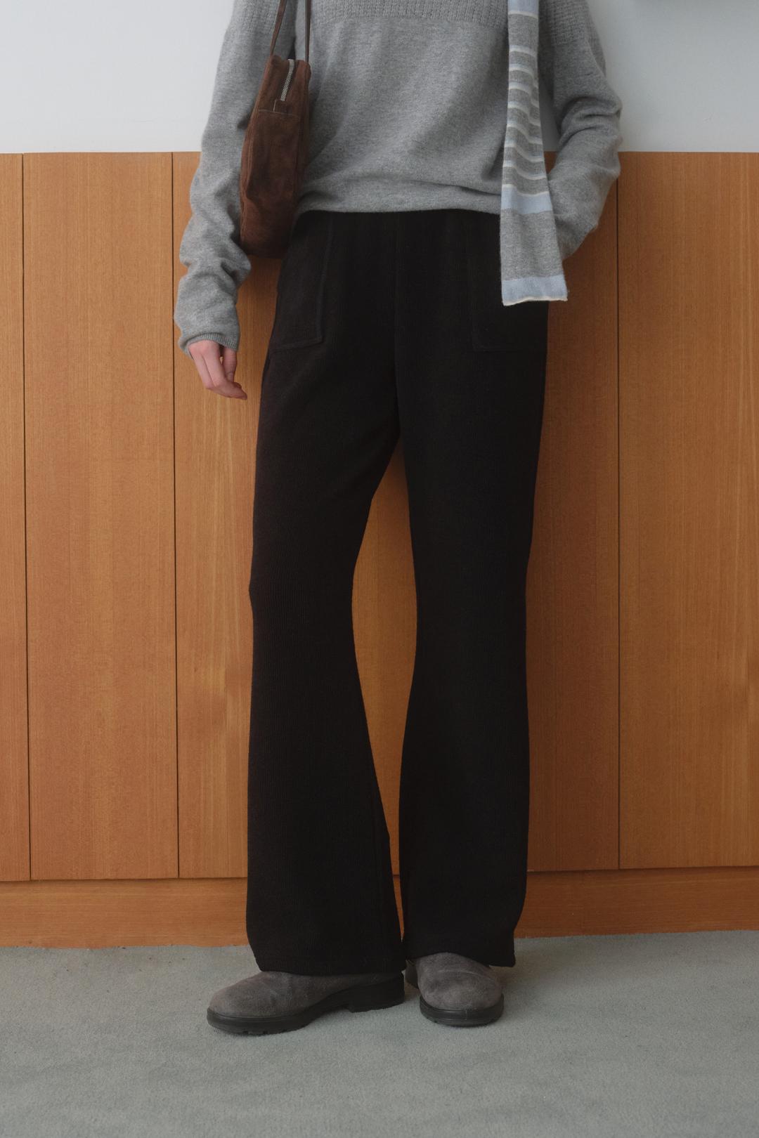 Cozy Knit Pants (black)