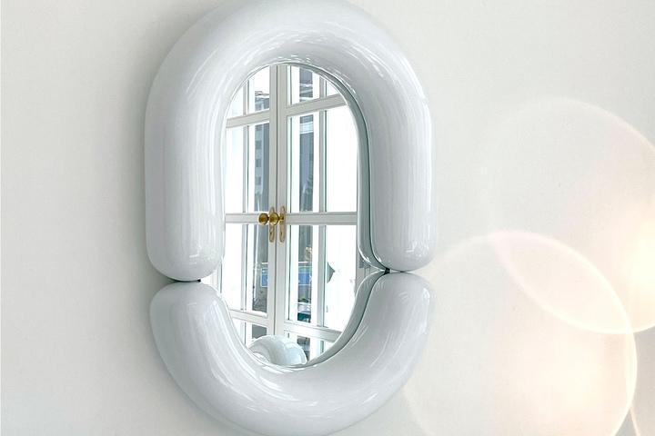 에그볼 거울 오버프레임 볼륨 인테리어 미러