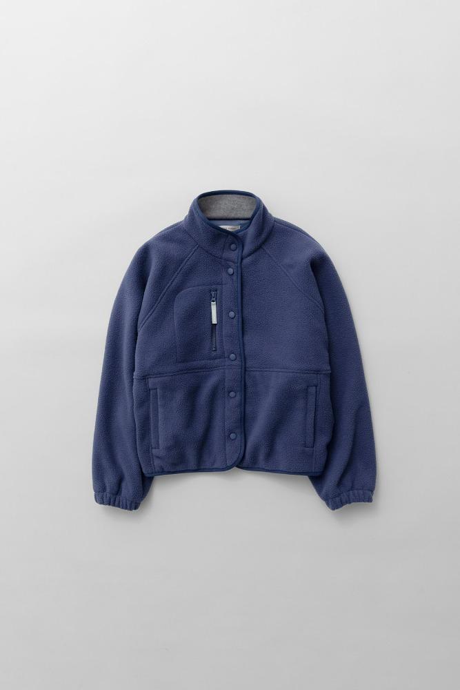2nd) button up fleece (dusty blue)