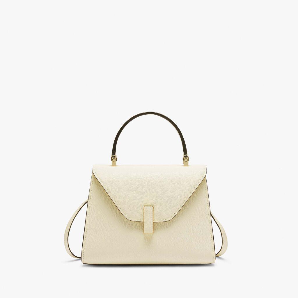 Iside Top handle mini bag - Pergamena White
