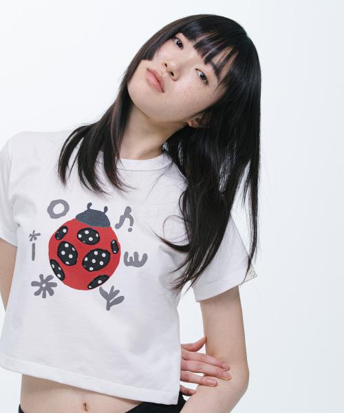 오헤시오(OHESHIO)  DOT BUG PATCHY T-SHIRT, IVORY - 사이즈 & 후기 | 무신사