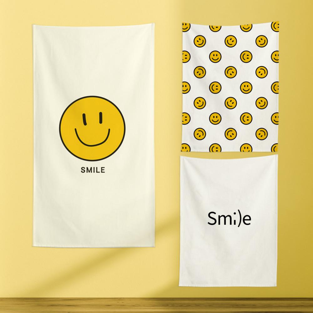 감성 스마일 패브릭 포스터 32종 아이방 그림 카페 대형 거실 액자 인테리어 소품 두꺼비집 가리개