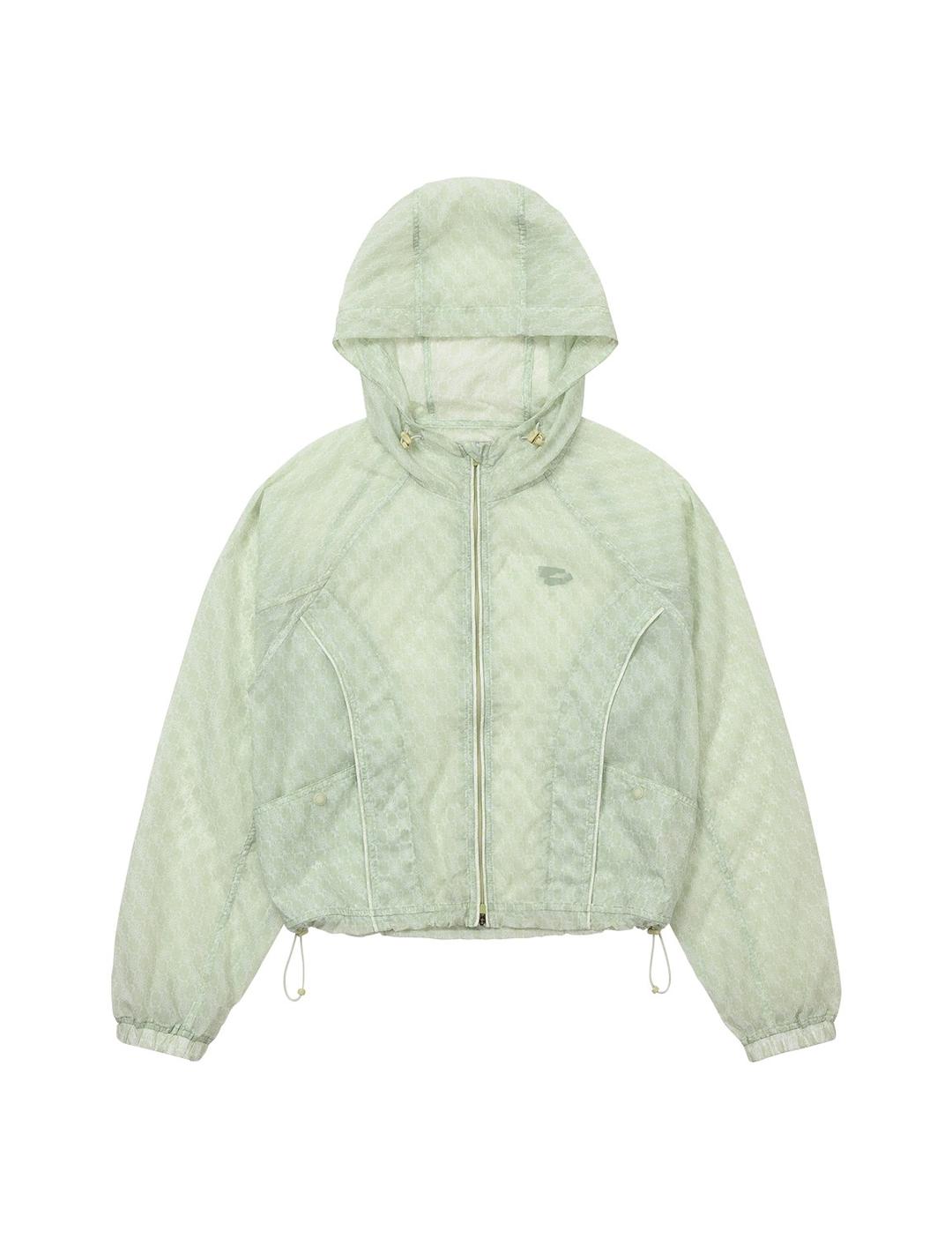 Flower Windbreaker Light Green