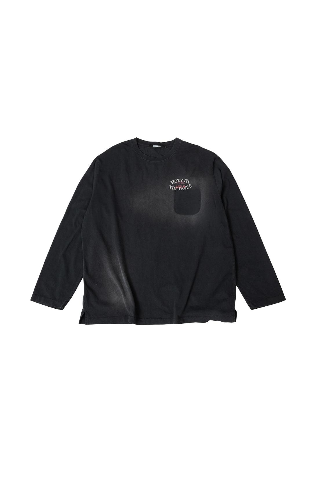 VINTAGE LIP L/S TOP (Long ver.) [BLACK]