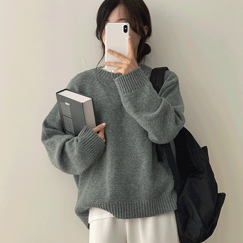 [13colors/가을! ] 소프 캐시미어 라운드 니트