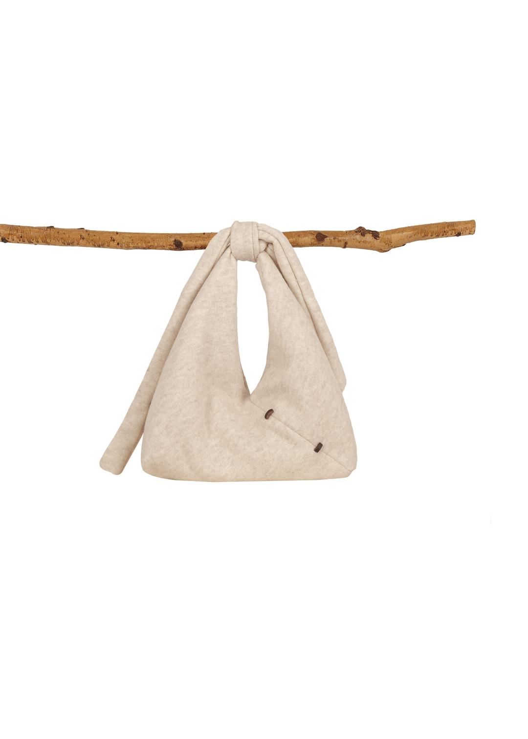 knit borigami bag_ Ivory