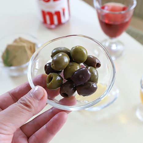 아데리아 테비네리 유리 미니 원형 접시 종지