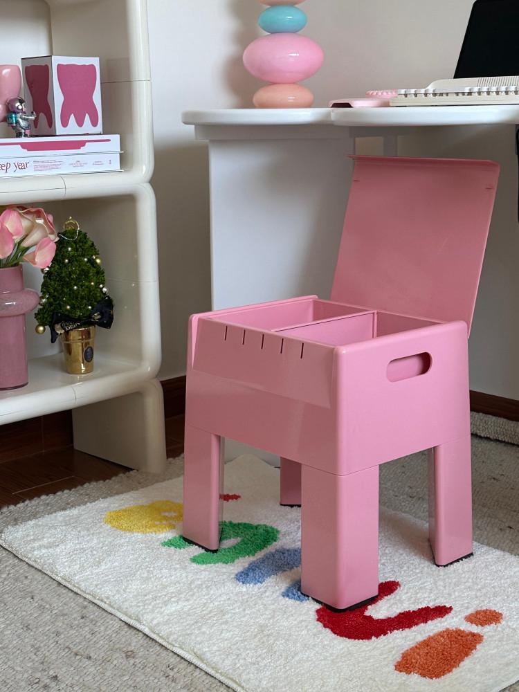수심 Storage Stool 수납 의자 스툴 화장대 귀여운 모던 인테리어 체어 보관함