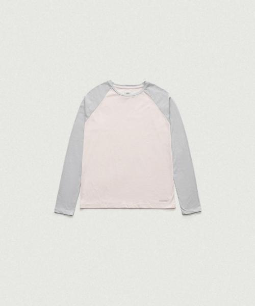Raw Raglan T-Shirt_Light Pink
