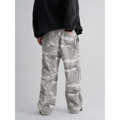 카모플라주 파라슈트 팬츠  라이트 그레이