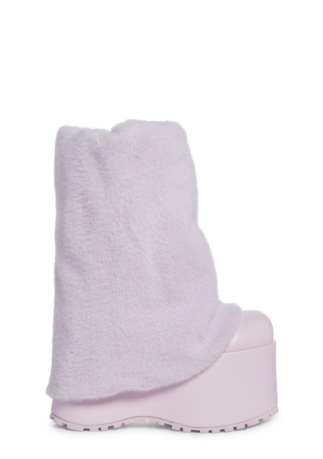 Snuggle Wonderland Platform Boots - Light Pink - PINK / US 8