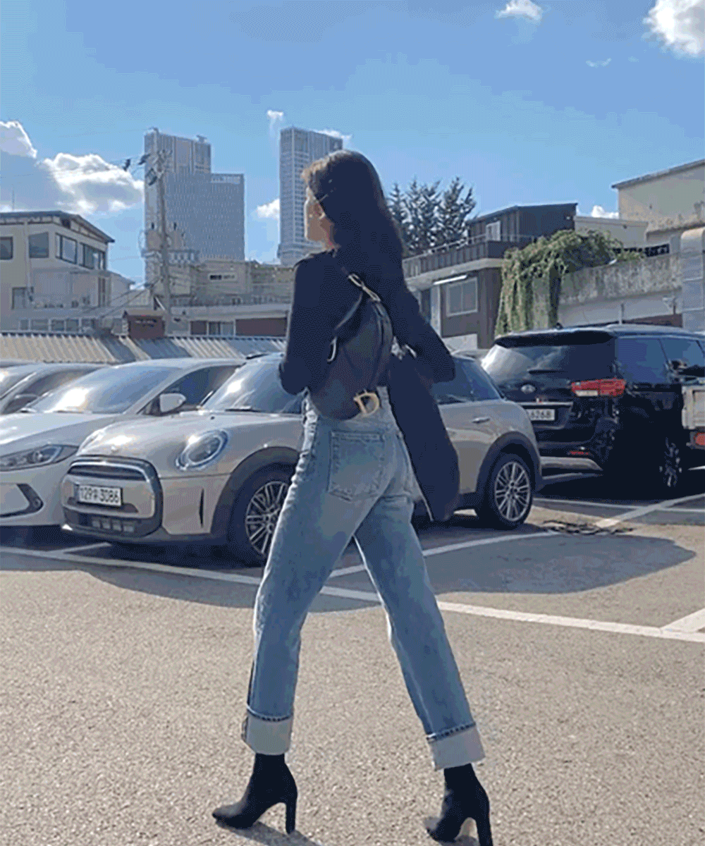 HAWA MADE 스트레이트 핏 데님 [중청ver]