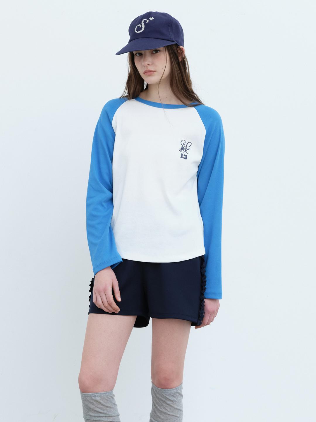 13 Raglan T-Shirt-Blue