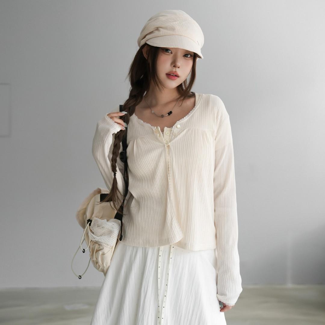 콘페 레이스 가디건