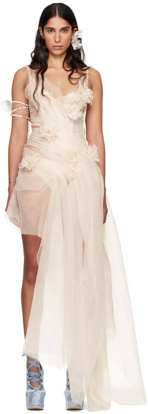 베이지 메도스위트 미니 드레스