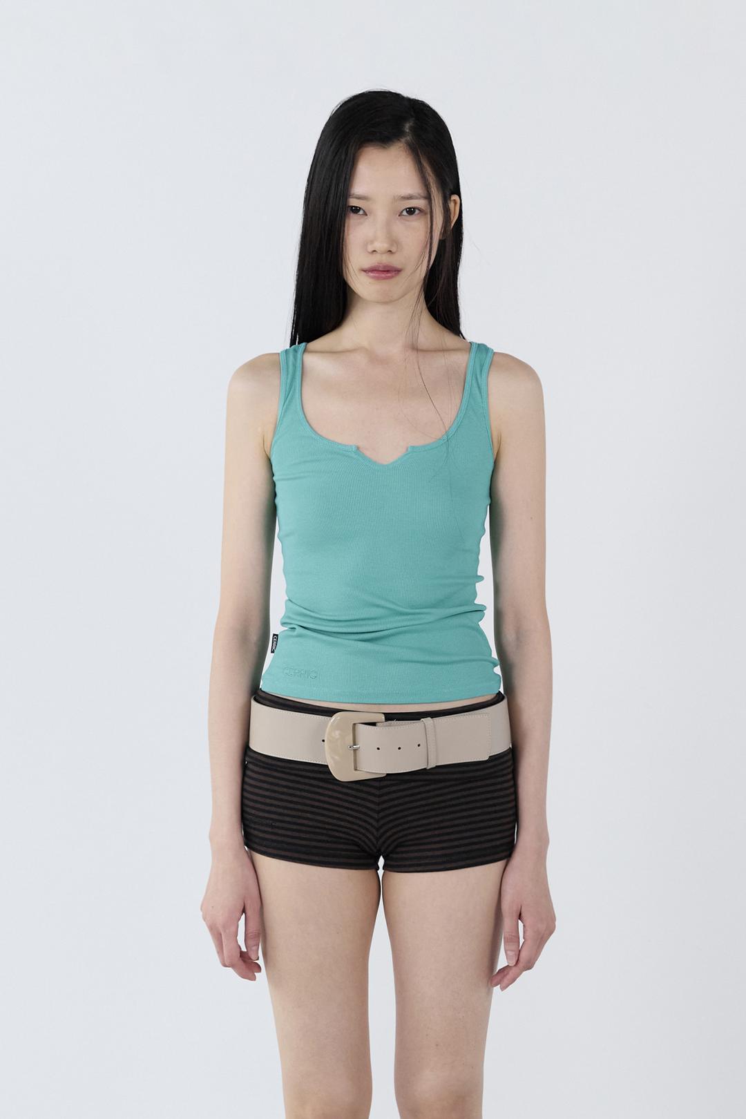 V-Slit Sleeveless _ Mint