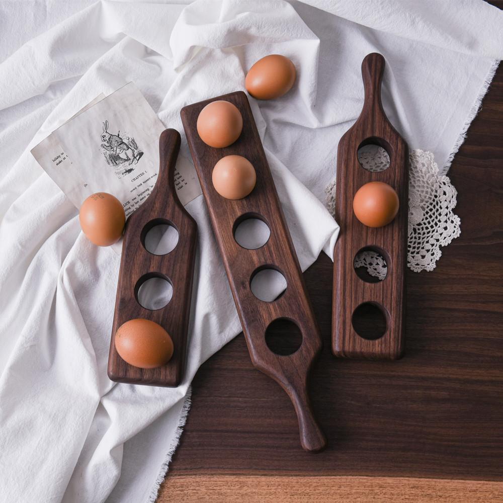 캄포스타일 수제 월넛 에그트레이 대 원목 살림템 플레이팅 캠핑 답례품 선물