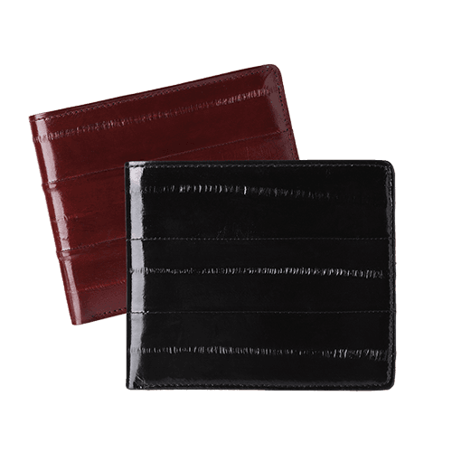 장어가죽 반지갑 블랙