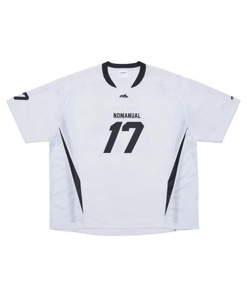 17 MESH BLOCK FOOTBALL JERSEY - WHITE