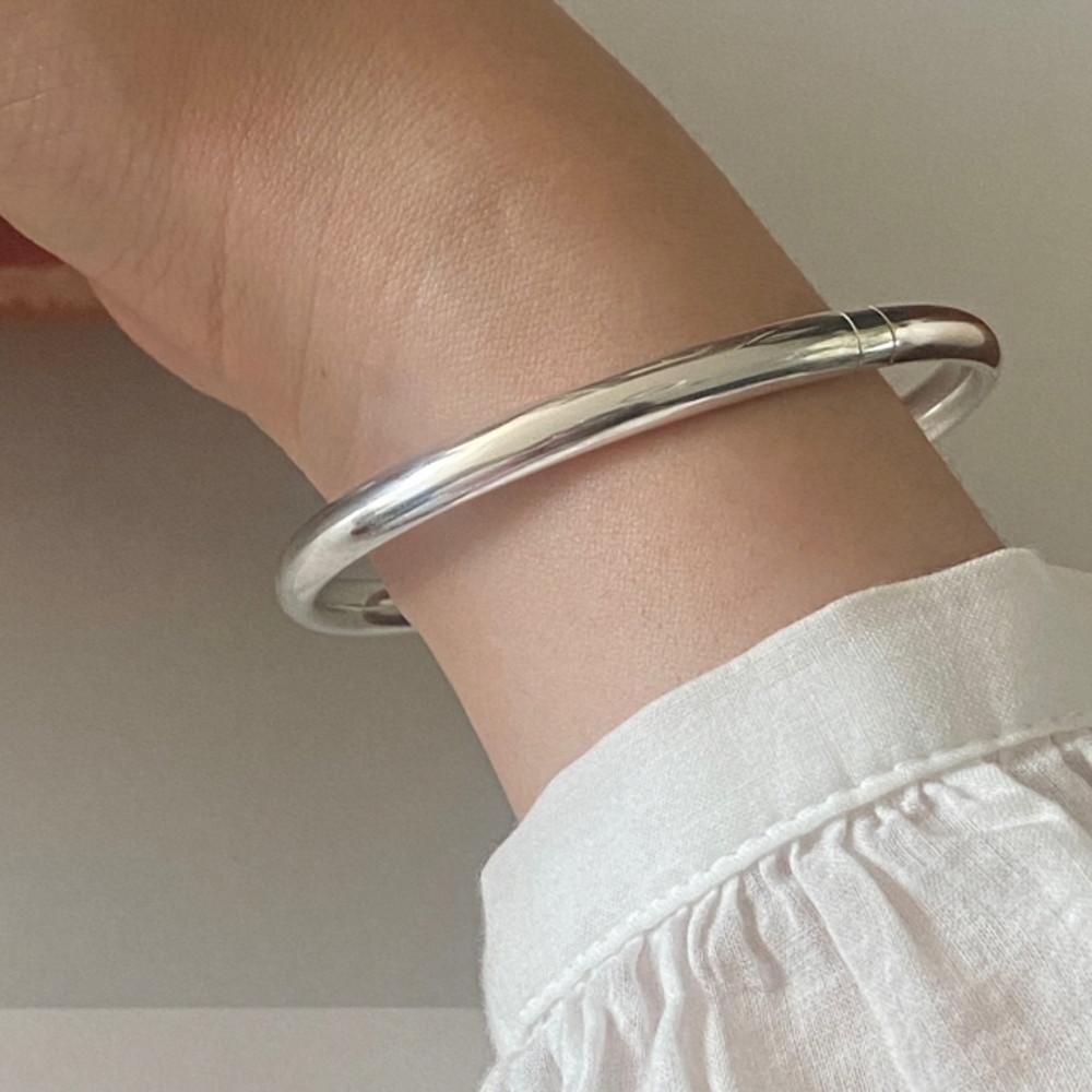 이 화  [원터치 뱅글 팔찌, one-touch bangle bracelet ] silver925