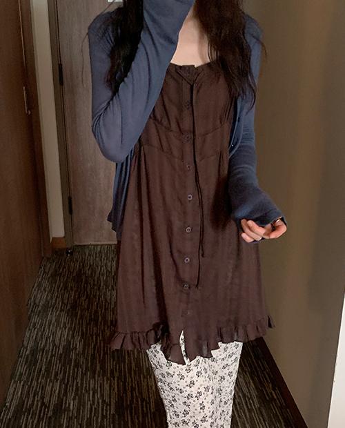 데일리마켓 roa frill mini ops / 3color